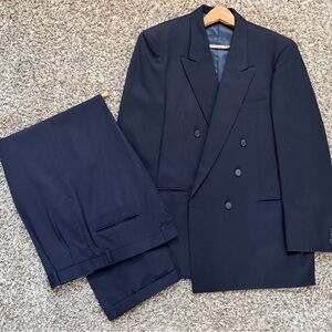 Marzotto Tessuti Italia Men’s Size 44L Navy Suit